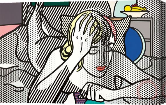 Roy Lichtenstein Thinking Nude, From Nude Series, 1994 Stretched Canvas Painting / Canvas Art