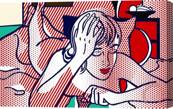 Roy Lichtenstein Thinking Nude, State I, 1994 Stretched Canvas Painting / Canvas Art