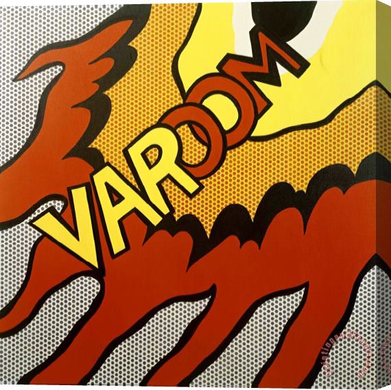 Roy Lichtenstein Varoom, 1965 Stretched Canvas Print / Canvas Art