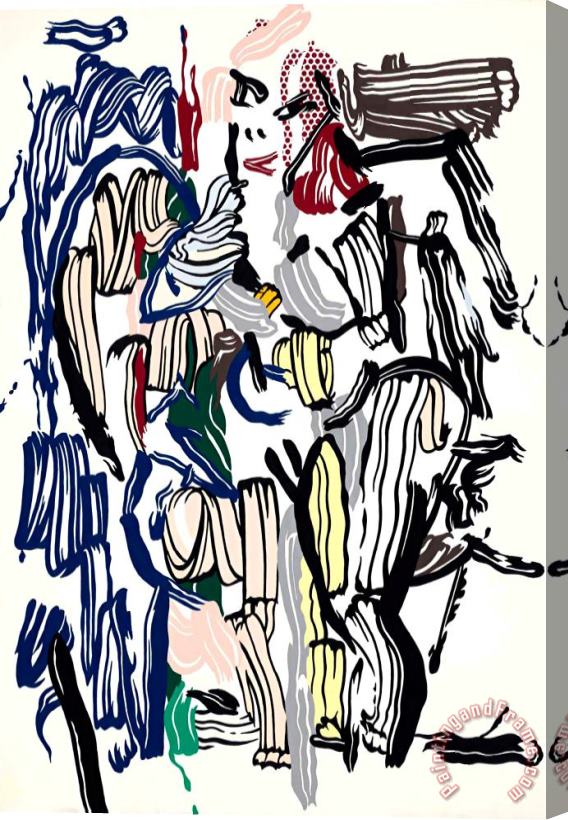 Roy Lichtenstein Woman II, 1982 Stretched Canvas Painting / Canvas Art