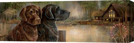Ruane Manning Loyal Companion Stretched Canvas Print / Canvas Art