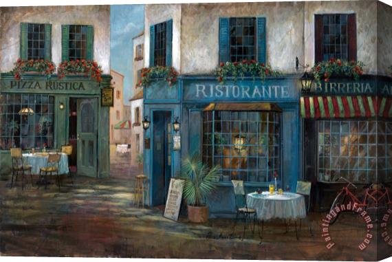 Ruane Manning Pizza Rustico Stretched Canvas Painting / Canvas Art