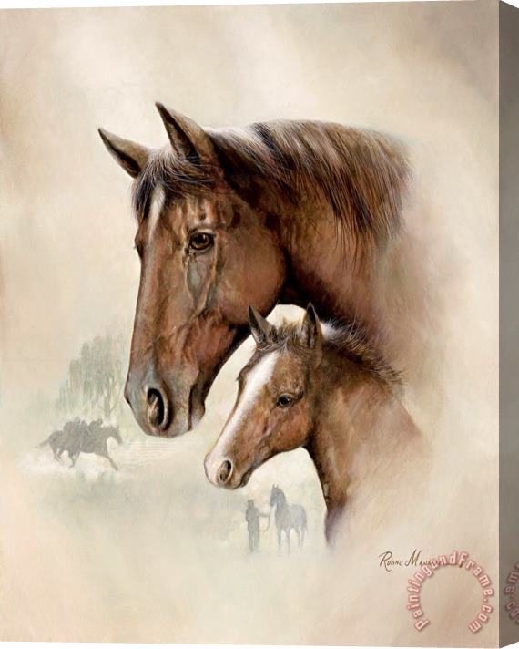 Ruane Manning Race Horse I Stretched Canvas Painting / Canvas Art