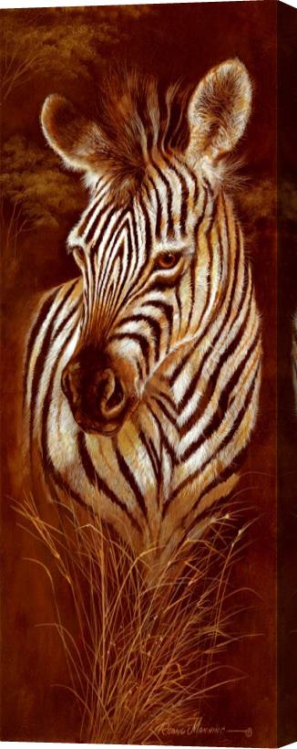 Ruane Manning Striped Innocence Stretched Canvas Painting / Canvas Art