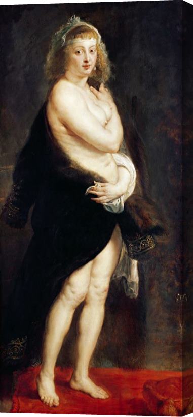Rubens Helena Fourment in a Fur Wrap Stretched Canvas Painting / Canvas Art