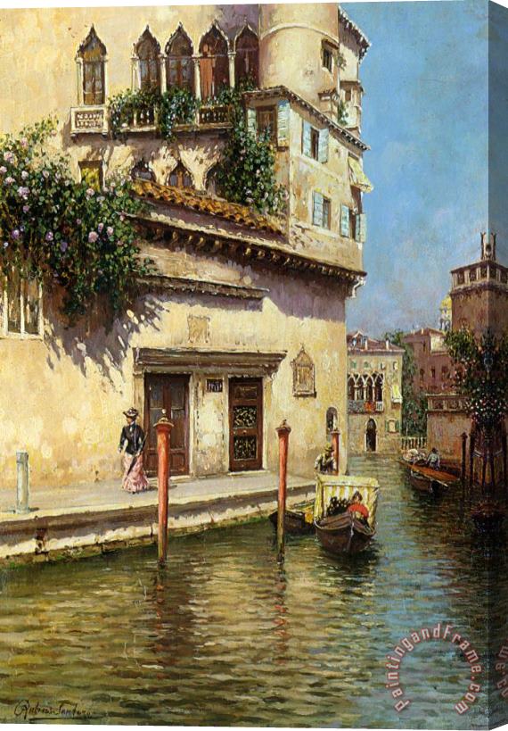 Rubens Santoro A Venetian Backwater Stretched Canvas Painting / Canvas Art
