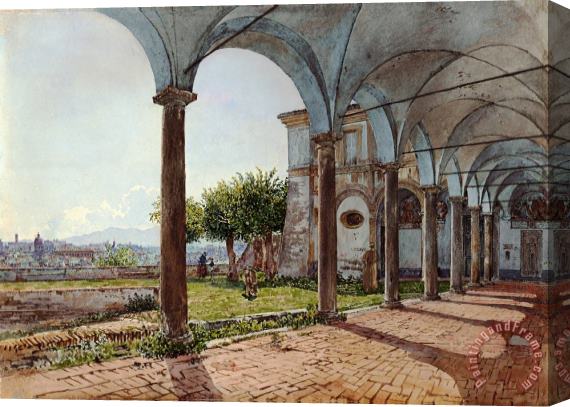 Rudolf von Alt View From Sant'onofrio on Rome Stretched Canvas Painting / Canvas Art