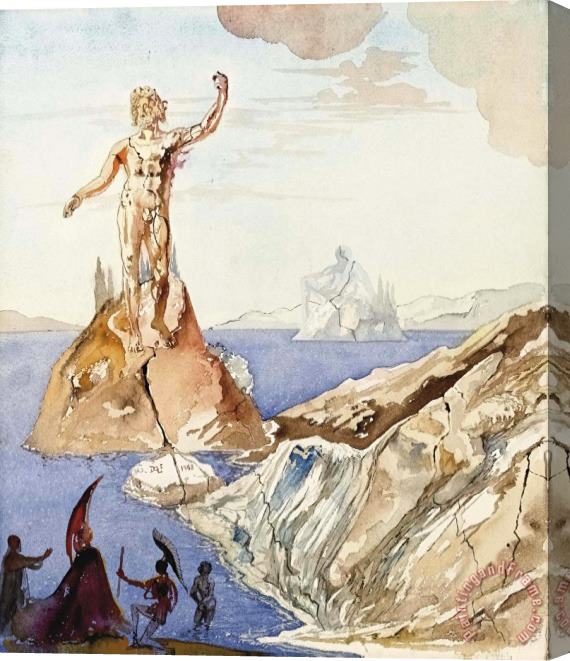 Salvador Dali Agamemnon Et Clytemnestre, 1968 Stretched Canvas Painting / Canvas Art