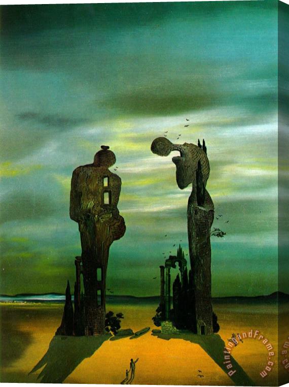 Salvador Dali Archeological Reminiscence Millet S Angelus Stretched Canvas Print / Canvas Art