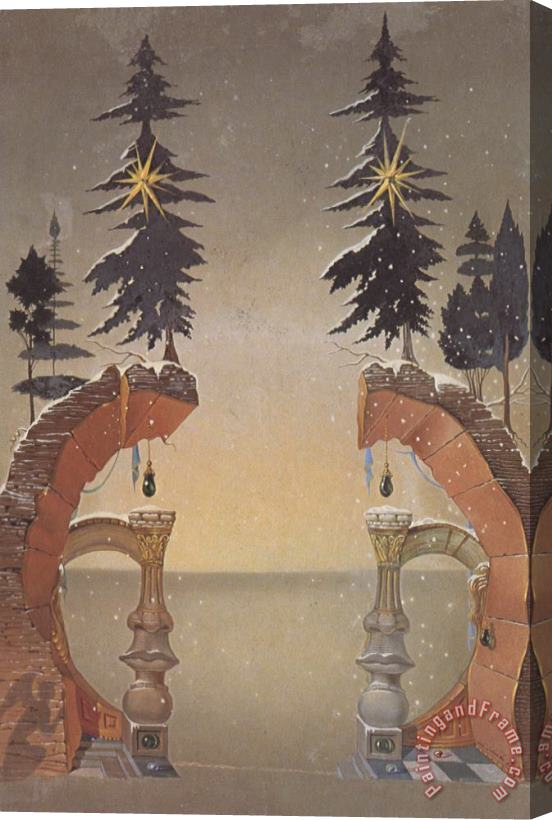 Salvador Dali Christmas Noel Stretched Canvas Print / Canvas Art