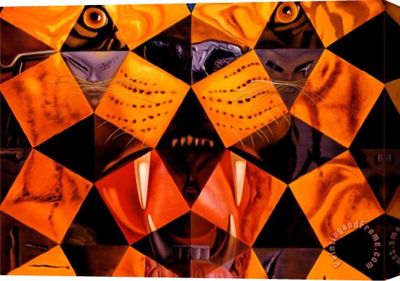 Salvador Dali Cinquenta Tigre Real Stretched Canvas Painting / Canvas Art