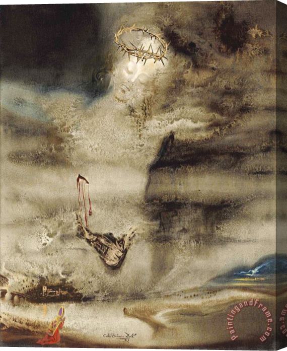 Salvador Dali Cristo Del Valles (christ of Valles), 1962 Stretched Canvas Painting / Canvas Art
