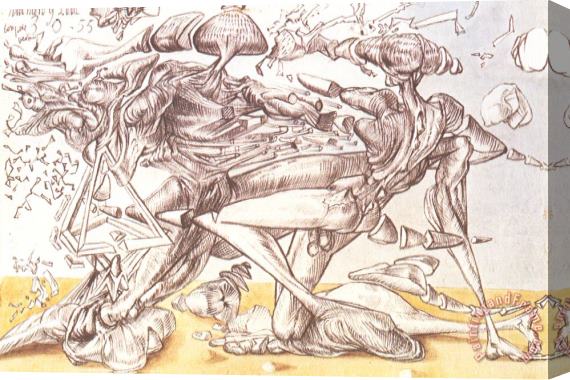 Salvador Dali Dali Combat Stretched Canvas Print / Canvas Art