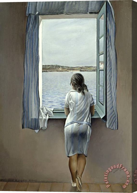 Salvador Dali Figure at a Window Stretched Canvas Painting / Canvas Art