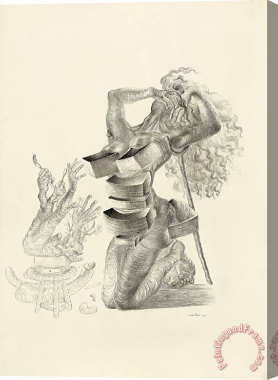 Salvador Dali Figure Aux Tiroirs, 1937 Stretched Canvas Print / Canvas Art
