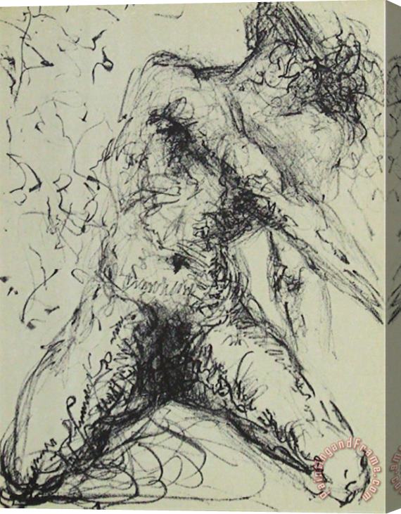 Salvador Dali Hommage a Meissonnier Iv Le Pecheur Stretched Canvas Painting / Canvas Art
