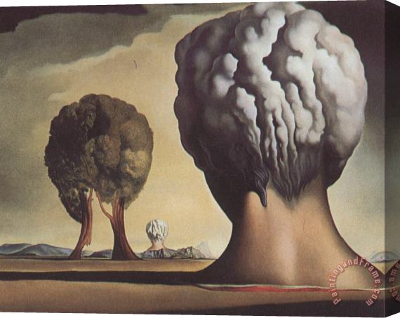 Salvador Dali Hree Sphinxes of Bikini Stretched Canvas Painting / Canvas Art