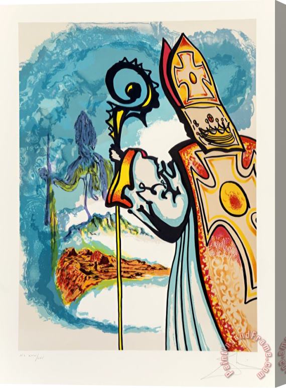 Salvador Dali King Richard, From Ivanhoe, 1977 Stretched Canvas Painting / Canvas Art