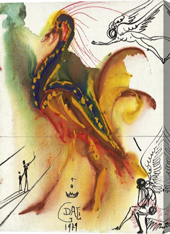 Salvador Dali Le Gran Pavon, 1979 Stretched Canvas Painting / Canvas Art