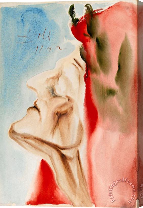 Salvador Dali Le Nouveau Doute De Dante Stretched Canvas Painting / Canvas Art