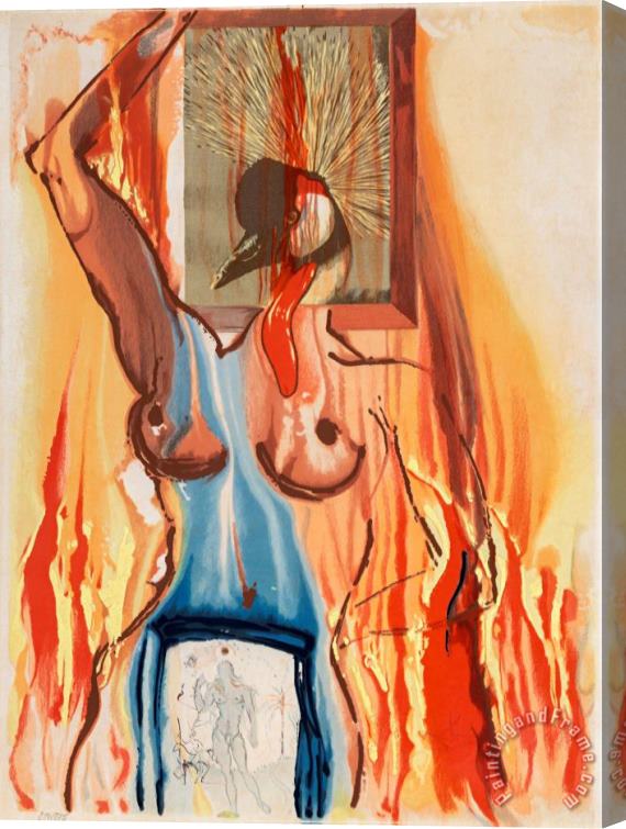 Salvador Dali Le Phenix, From Alchemie Des Philosophes, 1975 Stretched Canvas Painting / Canvas Art