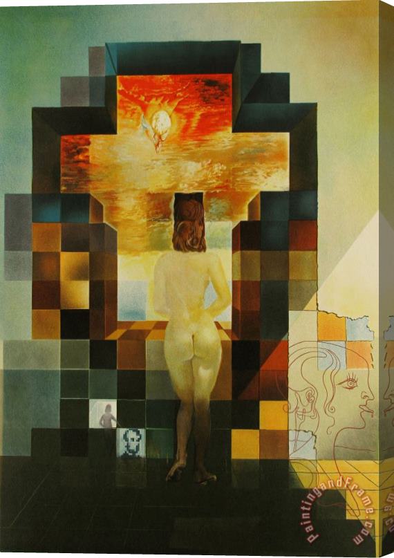 Salvador Dali Lincoln in Dali Vision Stretched Canvas Print / Canvas Art