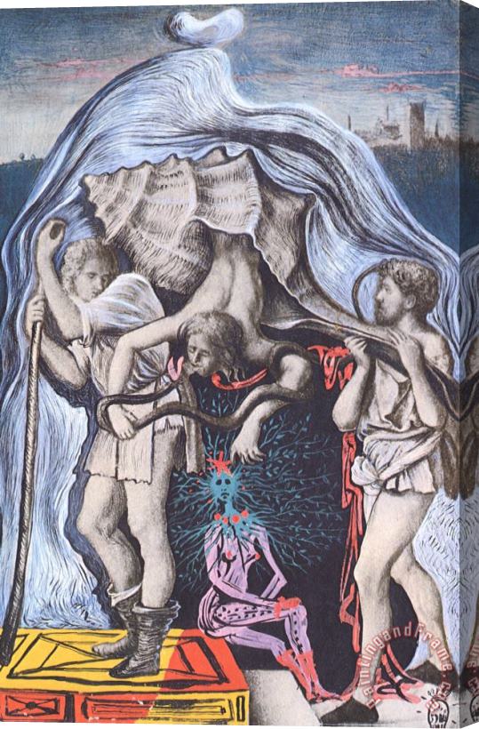 Salvador Dali Metamorphosis of The Five Allegories of Giovanni Bellini Stretched Canvas Painting / Canvas Art