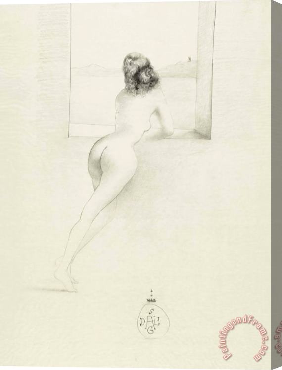 Salvador Dali Nu De Gala a La Fenetre, 1962 Stretched Canvas Print / Canvas Art