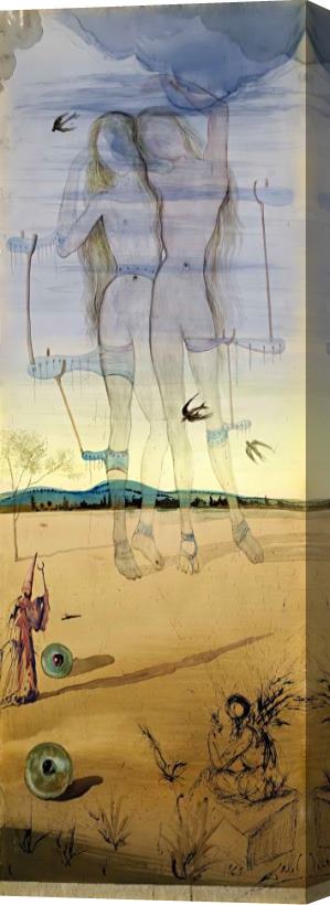 Salvador Dali Personnages Dans Le Desert, 1968 Stretched Canvas Print / Canvas Art