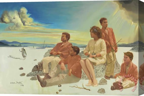 Salvador Dali Portrait of The Briggs Family, 1964 Stretched Canvas Painting / Canvas Art