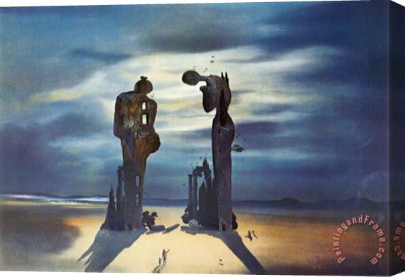 Salvador Dali Reminescence Archeologique De L Angelus De Millet 1935 Stretched Canvas Painting / Canvas Art