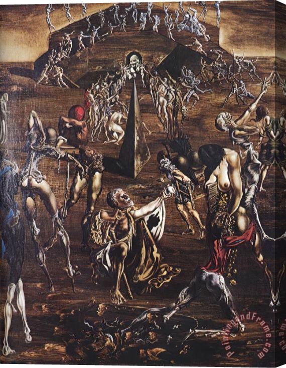 Salvador Dali Resurrection of The Flesh Stretched Canvas Print / Canvas Art