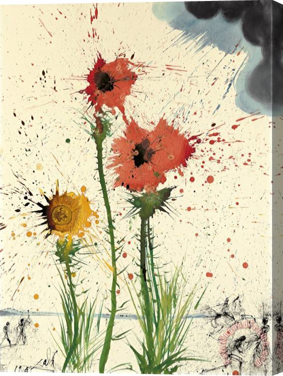 Salvador Dali Spring Explosive, 1965 Stretched Canvas Painting / Canvas Art