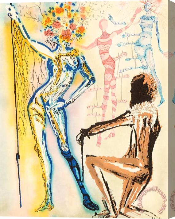 Salvador Dali The Ballet of The Flowers, 1980 Stretched Canvas Painting / Canvas Art