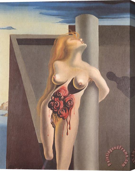 Salvador Dali The Bleeding Roses 1930 Stretched Canvas Painting / Canvas Art