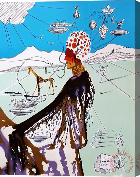Salvador Dali The Earth Goddess (the Chef), 1980 Stretched Canvas Painting / Canvas Art