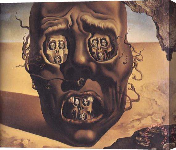 Salvador Dali The Face of War 1941 Stretched Canvas Painting / Canvas Art