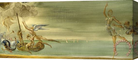 Salvador Dali The Flight, The Temptation, The Love, The Broken Wings, 1945 Stretched Canvas Print / Canvas Art