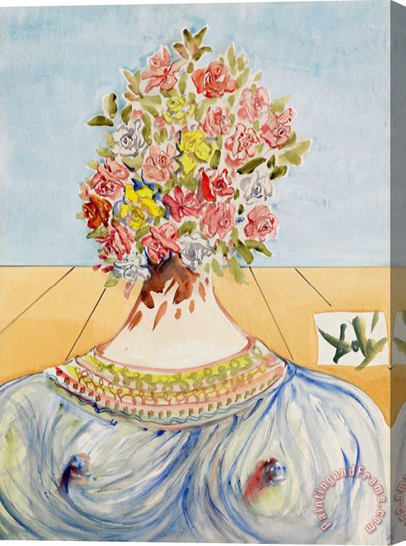 Salvador Dali The Flowering of Inspiration (gala En Fleurs), 1978 Stretched Canvas Painting / Canvas Art