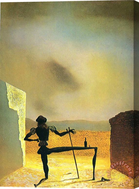 Salvador Dali The Ghost of Vermeer Van Delft Which Can Be Used As a Table Stretched Canvas Print / Canvas Art