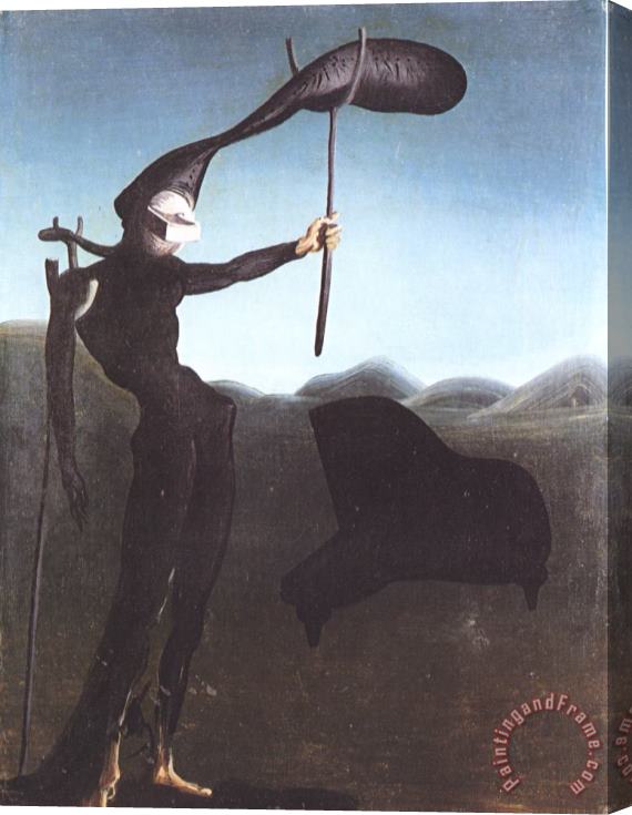 Salvador Dali The Invisible Harp Stretched Canvas Print / Canvas Art