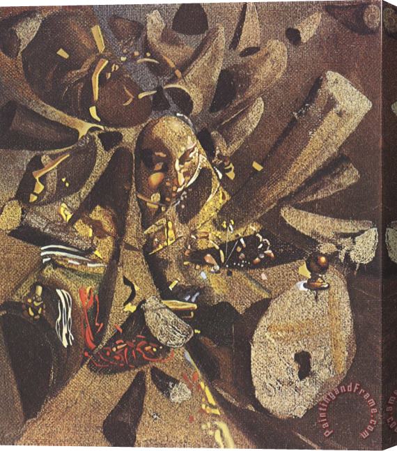 Salvador Dali The Paranoiac Critical Study of Vermeer S Lacemaker 1955 Stretched Canvas Print / Canvas Art