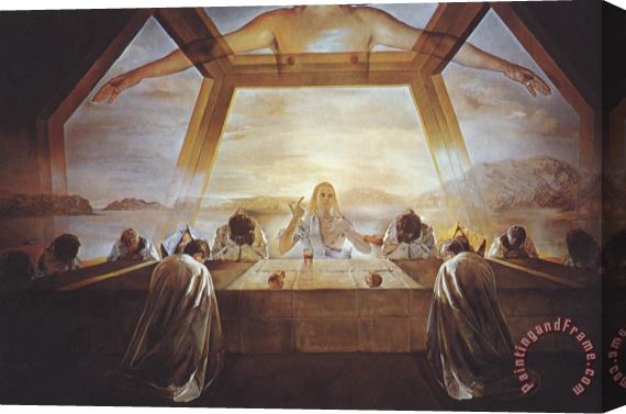 Salvador Dali The Sacrament of The Last Supper 1955 Stretched Canvas Painting / Canvas Art