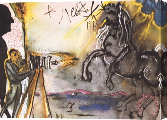 Salvador Dali To Meli Stretched Canvas Print / Canvas Art