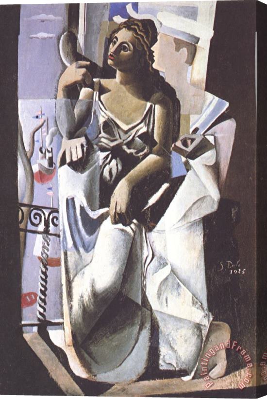 Salvador Dali Venus And Sailor Homage to Salvat Papasseit 1925 Stretched Canvas Painting / Canvas Art