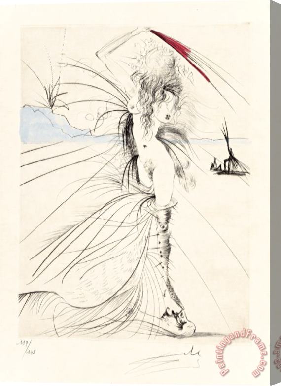 Salvador Dali Venus Aux Fourrures, 1969 Stretched Canvas Painting / Canvas Art