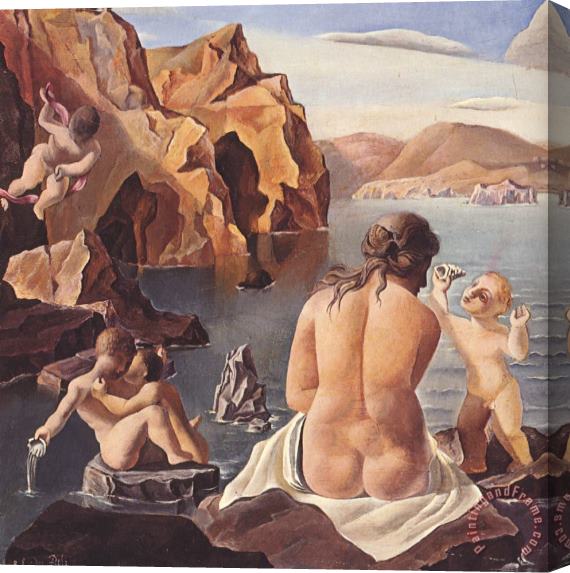 Salvador Dali Venus with Cupids Stretched Canvas Painting / Canvas Art