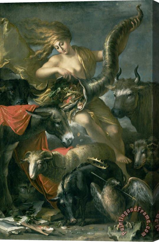 Salvator Rosa Allegory of Fortune Stretched Canvas Print / Canvas Art