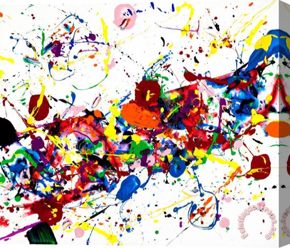 Sam Francis Bright Saddle, 1985 Stretched Canvas Painting / Canvas Art