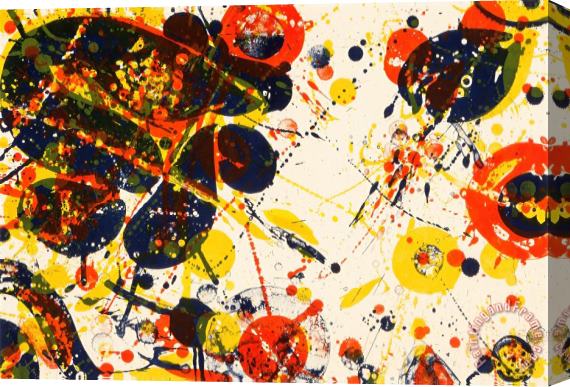 Sam Francis One Plate (from The Pasadena Box), 1964 Stretched Canvas Print / Canvas Art